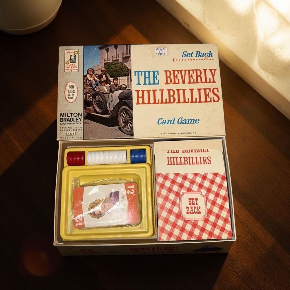 1963 Milton Bradley Card Game The Beverly Hillbillies 4332 Complete Amazing